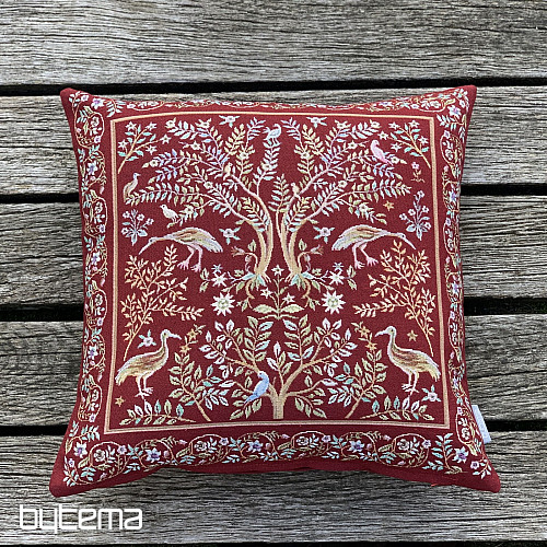 Tapiserijska jastučnica WILLIAM MORRIS bordo