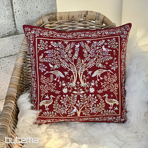Tapiserijska jastučnica WILLIAM MORRIS bordo