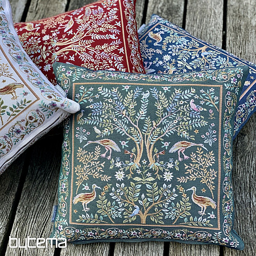 Tapiserijska jastučnica WILLIAM MORRIS bordo