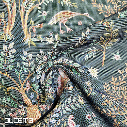 Tkanina za goblen WILLIAM MORRIS zelena