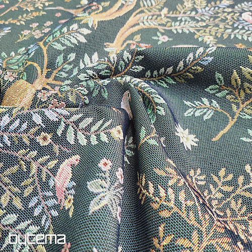 Tkanina za goblen WILLIAM MORRIS zelena