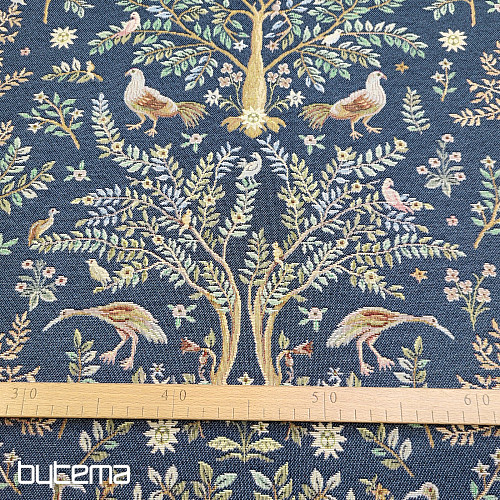 Tkanina za goblene WILLIAM MORRIS plava