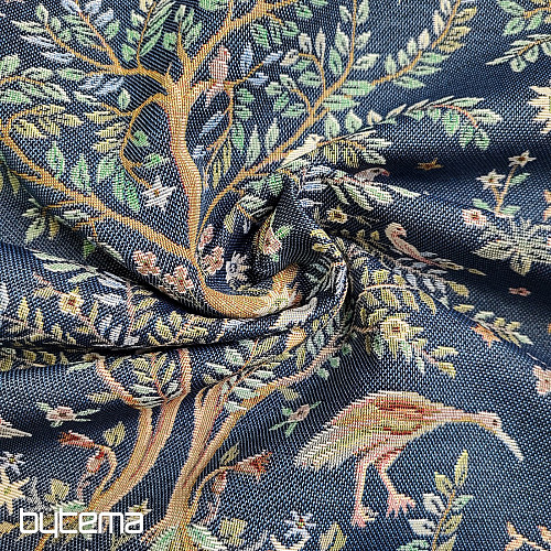 Tkanina za goblene WILLIAM MORRIS plava