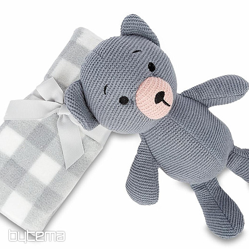 KNITTED TEDDY dječji poklon set