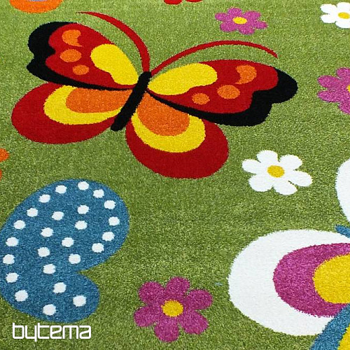 Dječji tepih MONDO NOVO Butterflies zeleni