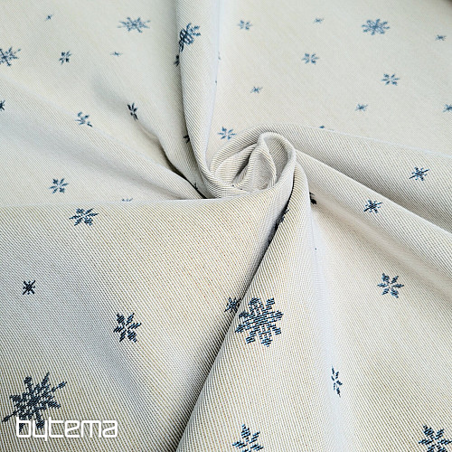 Tapiserija tkanina SOFT FLAKE PLAVA
