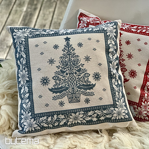 Božićna navlaka za tapiseriju FOLK CHRISTMAS 3 crvena