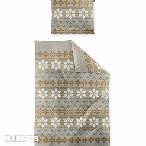 Luksuzna flanelska posteljina IRISETTE PANDA 8621-80 NATUR