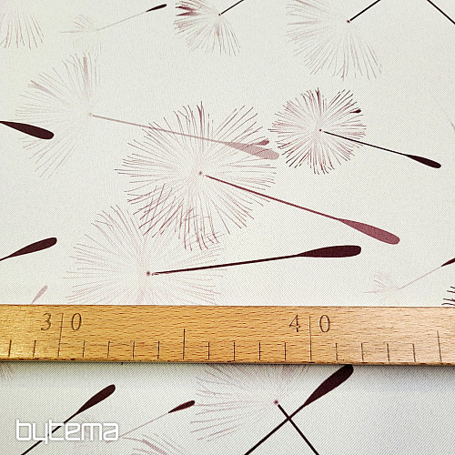 Dekorativna tkanina BLACK OUT MASLAČAK smeđa