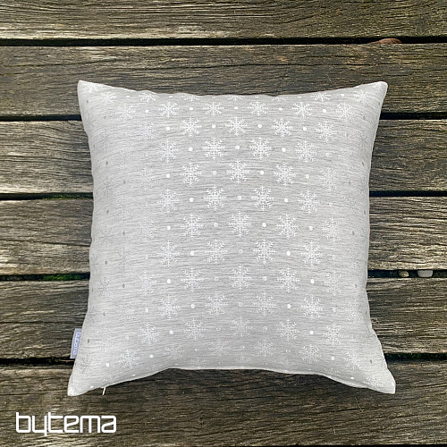 Božićni ukrasni pokrov PAHULJICE SIVO-SREBRN