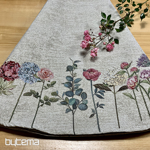 Okrugli tapiserijski stolnjak FLORES TIME