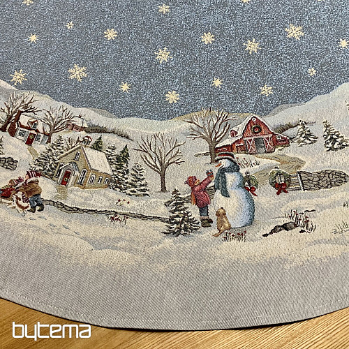 Okrugli božićni tapiserijski stolnjak RADOST BOŽIĆA