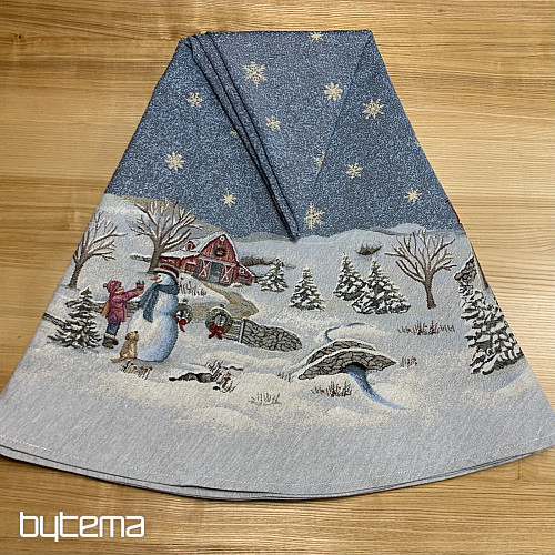 Okrugli božićni tapiserijski stolnjak RADOST BOŽIĆA