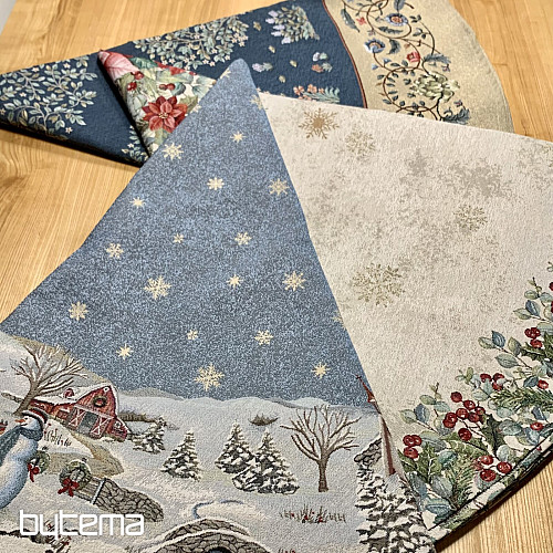 Okrugli božićni tapiserijski stolnjak RADOST BOŽIĆA