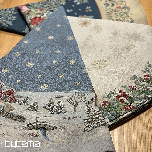 Okrugli božićni tapiserijski stolnjak RADOST BOŽIĆA