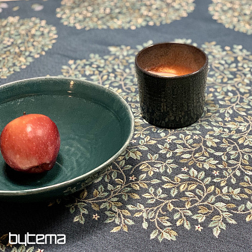 Okrugli tapiserijski stolnjak DRVO SREĆE plavi