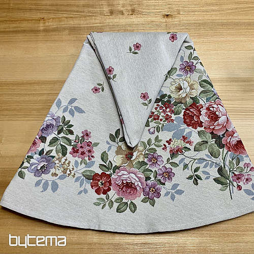 Okrugli tapiserijski stolnjak BOUQUET BORDURA