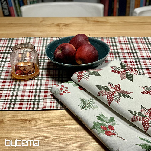 Božićni stolnjak i šal SCOTTISH SHELLEY CHECK