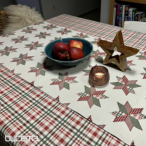 Božićni stolnjak i šal SCOTTISH SHELLEY CHECK