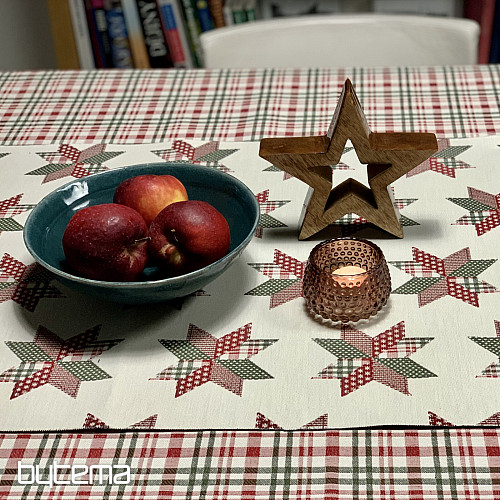 Božićni stolnjak i šal SCOTTISH SHELLEY CHECK