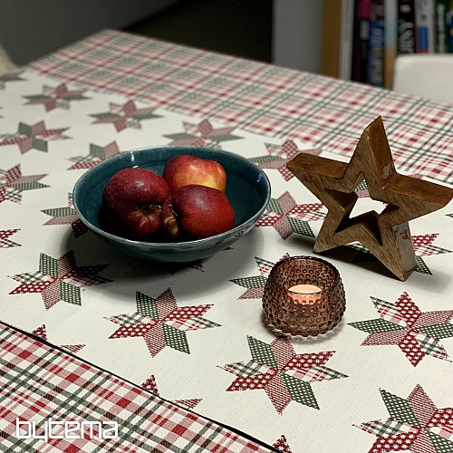 Božićni stolnjak i šal SCOTTISH SHELLEY CHECK