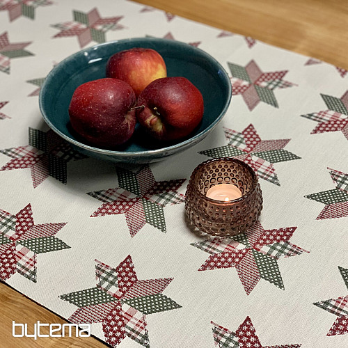 Božićni stolnjak i šal STAR SHELLEY