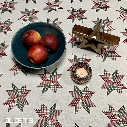 Božićni stolnjak i šal STAR SHELLEY