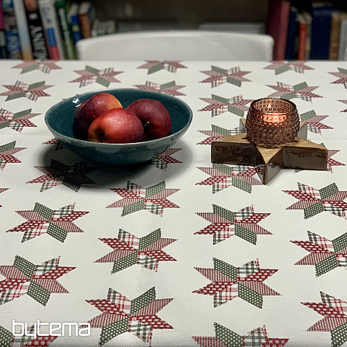 Božićni stolnjak i šal STAR SHELLEY