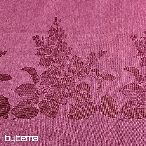 Stolnjak DAMASK cvijeće bordo 120x140
