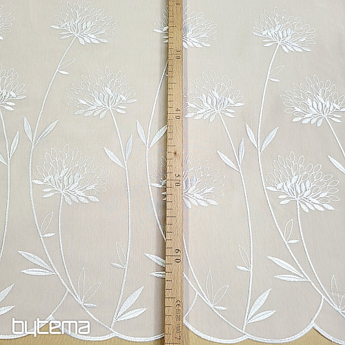 Luksuzna zavjesa GERSTER 11868 bijeli vez