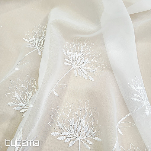 Luksuzna zavjesa GERSTER 11868 bijeli vez