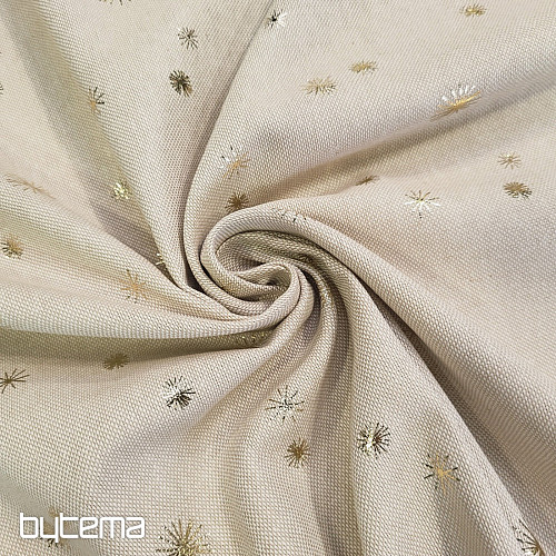 Pamučno platno ZLATNE ZVIJEZDE na dasci za rezanje