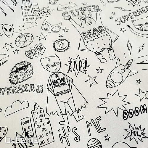 Tkanina za slikanje SUPERHEROJA