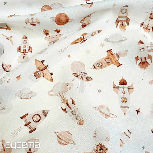 Pamučna tkanina SPACE FUZBUZ