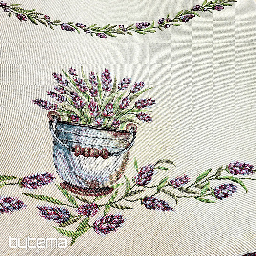 Okrugli tapiserijski stolnjak LAVANDA