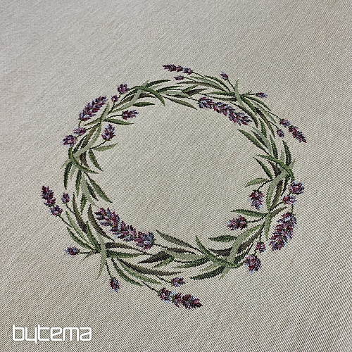 Okrugli tapiserijski stolnjak LAVANDA