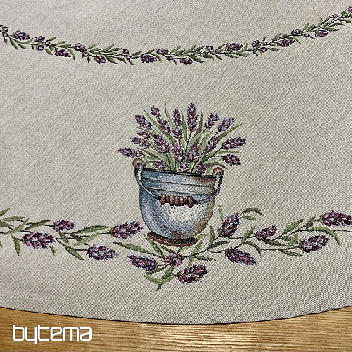 Okrugli tapiserijski stolnjak LAVANDA