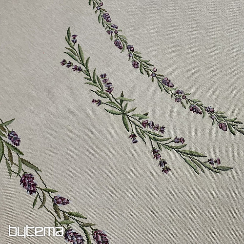 Okrugli tapiserijski stolnjak LAVANDA