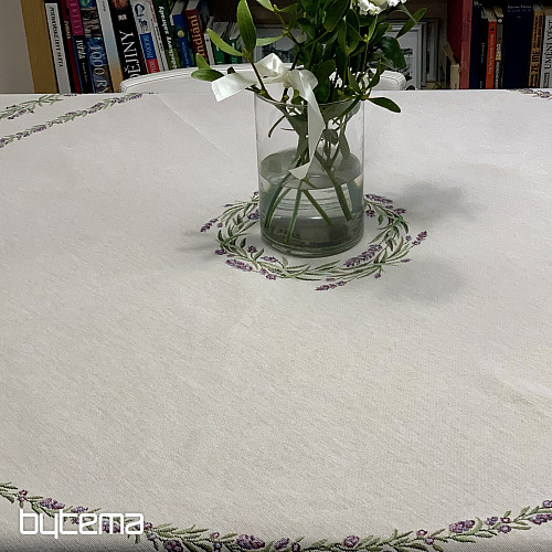 Okrugli tapiserijski stolnjak LAVANDA