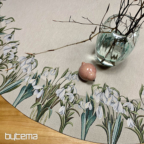 Okrugli tapiserijski stolnjak PAHULJICE