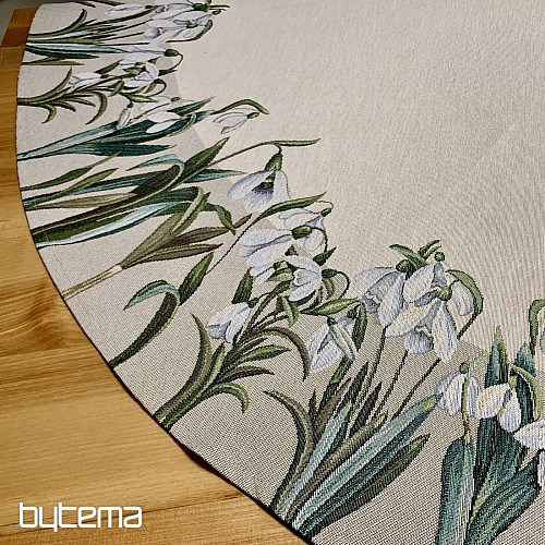 Okrugli tapiserijski stolnjak PAHULJICE