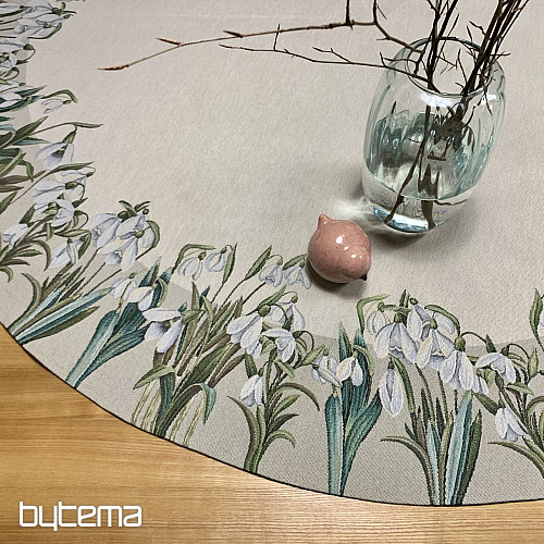 Okrugli tapiserijski stolnjak PAHULJICE