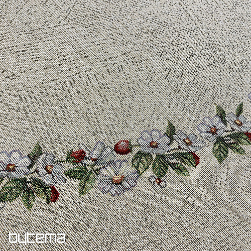 Okrugli tapiserijski stolnjak ROCK BY THE FENCE