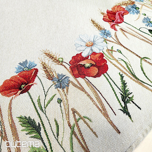 Tapiserijski okrugli stolnjak DIVLJE CVIJEĆE