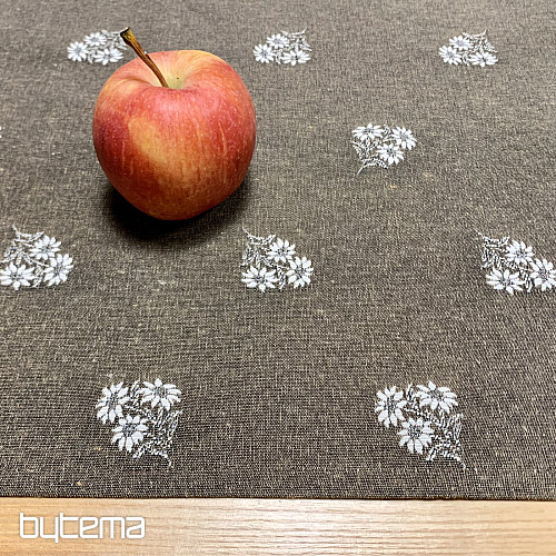 Žakard šal ALPSKO CVIJEĆE SMEĐI