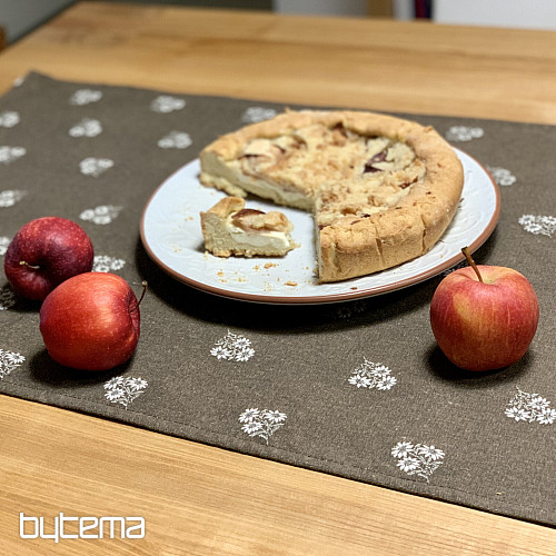 Žakard šal ALPSKO CVIJEĆE SMEĐI