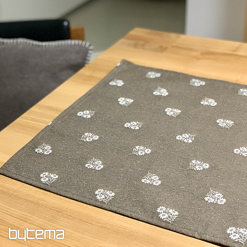 Žakard šal ALPSKO CVIJEĆE SMEĐI