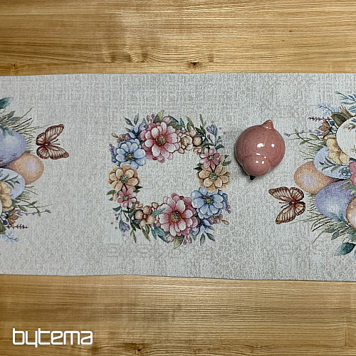 Uskrsni stolnjak i šal JAJA U TRAVI