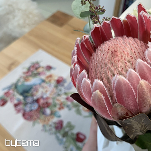 Tapiserijski stolnjak i šal PROLJETNI BUKET