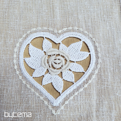 Zavjesa od vitraja SRCE BEŽ